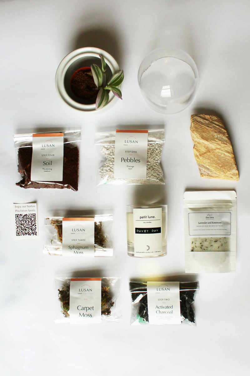 Nurture by Lusan: Self-Care Terrarium kit set – UK Terrariums Lusan
